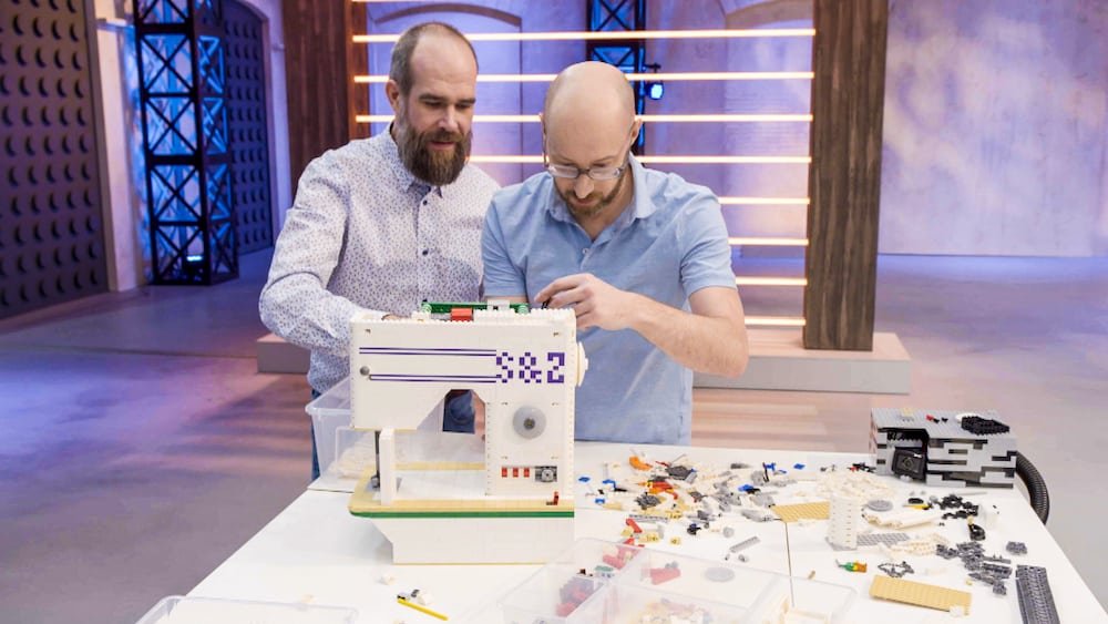 Naaimachine bouwen met lego