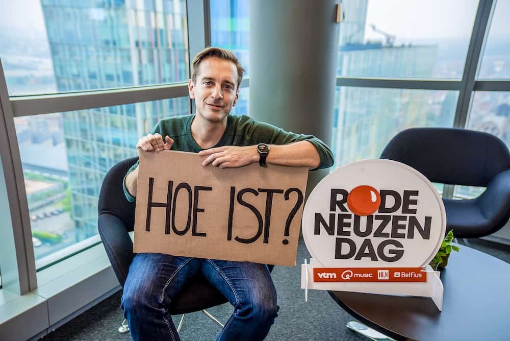 Sam de Bruyn host van livesessie met Wouter Beke van Rode Neuzen Dag