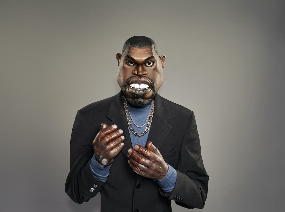Kanye West in Spitting Image 2020 - te kijken op VIER