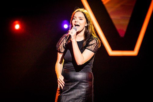 Aurore Totolici tijdens Blinde Auditions The Voice van Vlaanderen 2021