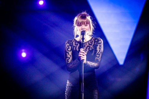 Selina Baron tijdens Blinde Auditions The Voice van Vlaanderen 2021